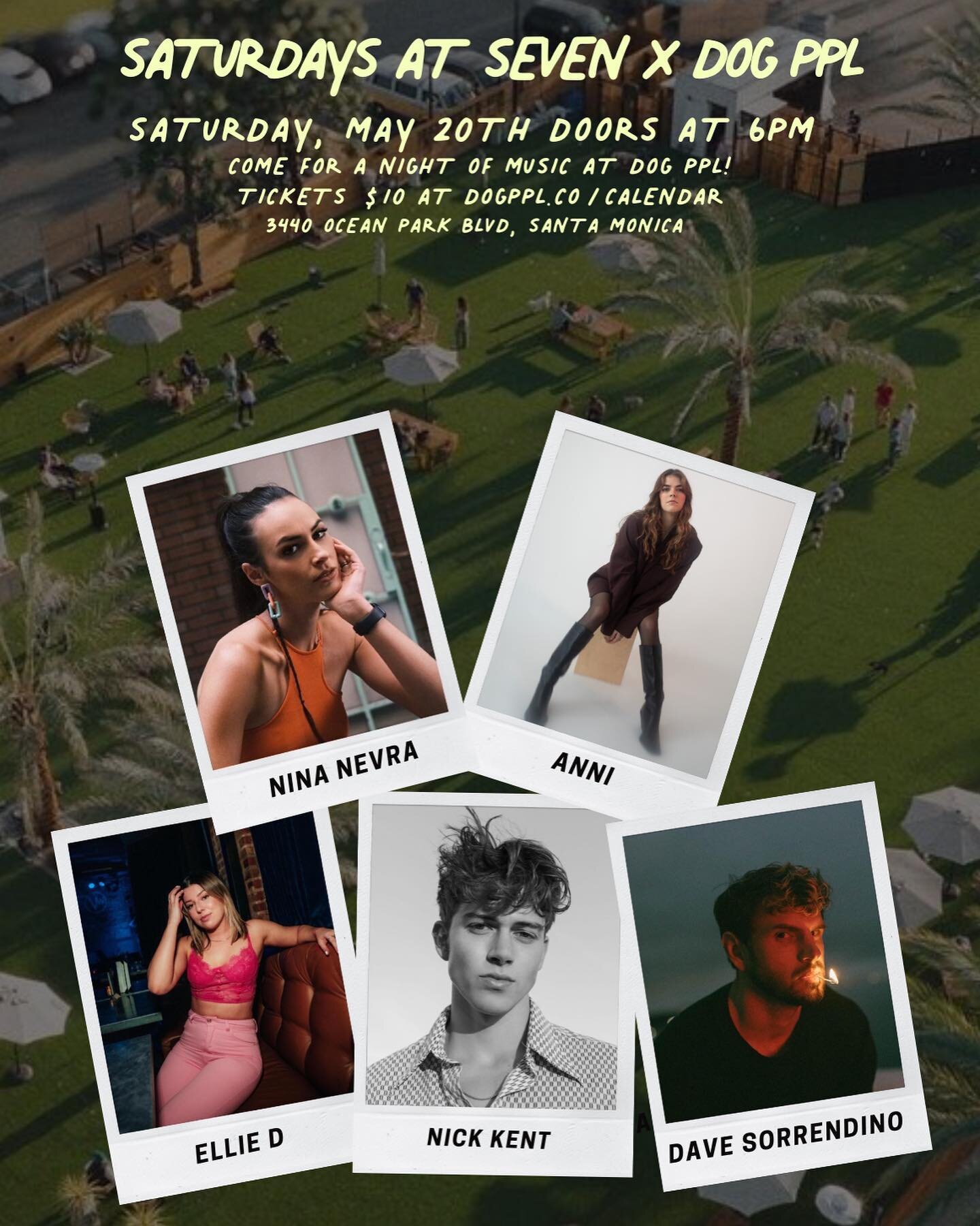 So excitedd to announce on SATURDAY MAY 20 I&rsquo;m performing at @saturdaysatseven in Venice at @dogppl I&rsquo;ll be playing all new songs for both bipedals and quadrupeds 🐾 TIX IN BIO 🎟️
Plz &gt;&gt; enjoy some of my favorite photogs with dogs 