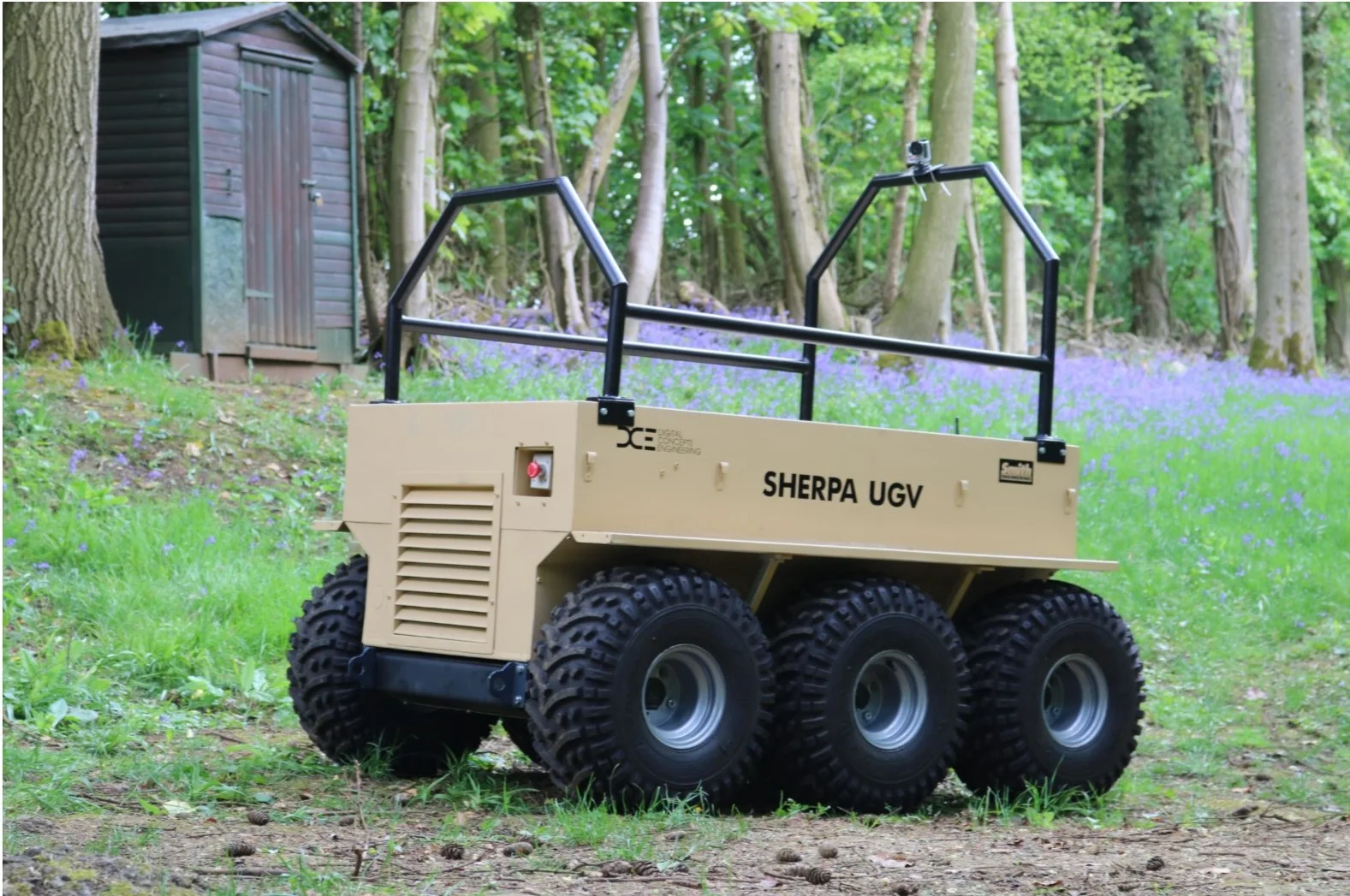 On manoeuvres – Sherpa UGV being trialled at the Centre for Homeland Security, Oxfordshire
