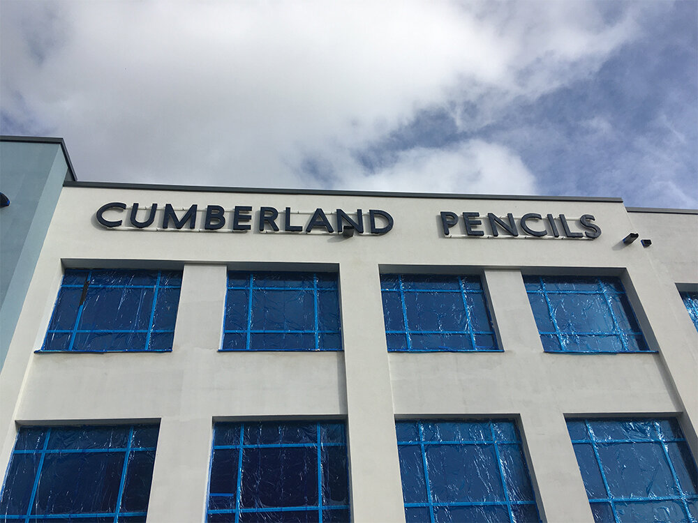 Cumberland Pencil factory sign
