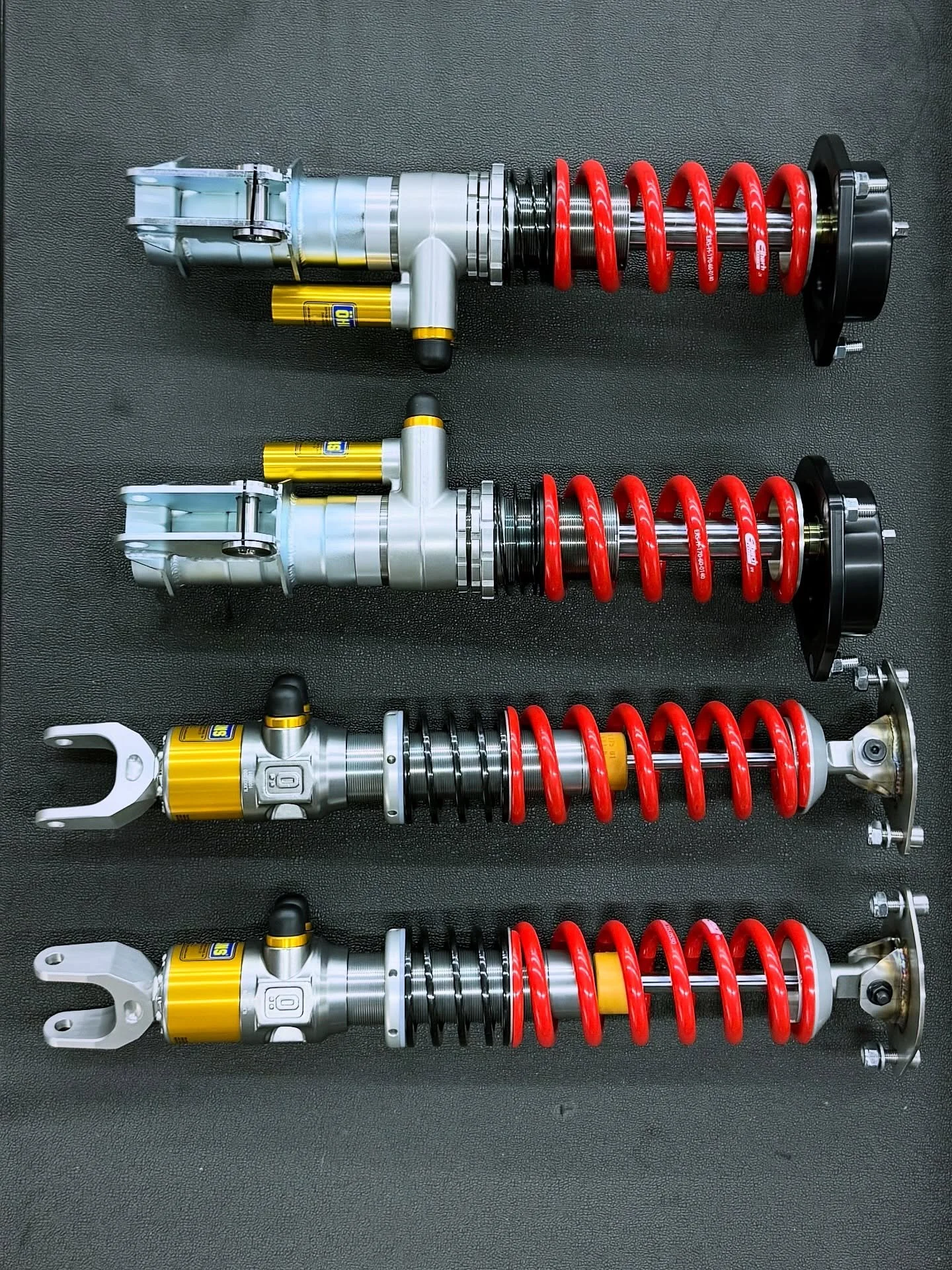 @performanceshockinc pulled through with this amazing custom order for a customer's 2005 EVO 8 RS. Built around the @ohlinsautomotive TTX36 ILX Shock Absorber, they added custom brackets, strut mounts, pillow ball mounts, and internal valving based o