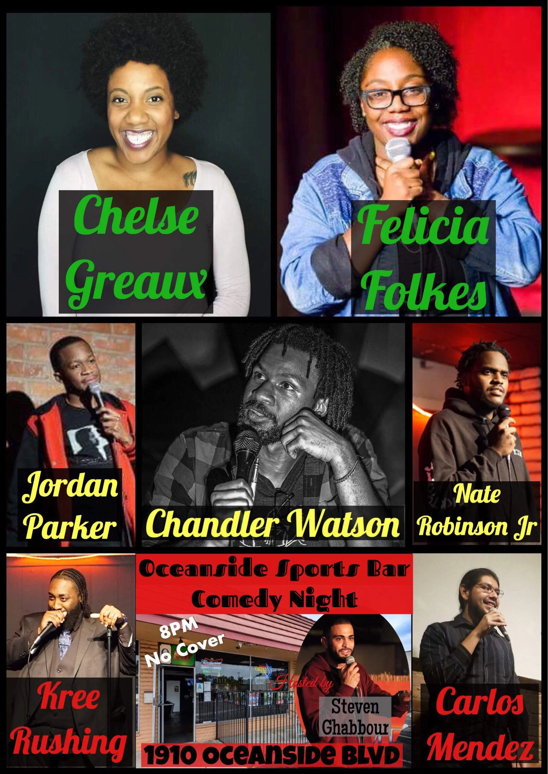Oceanside Sports Bar Comedy Nightt