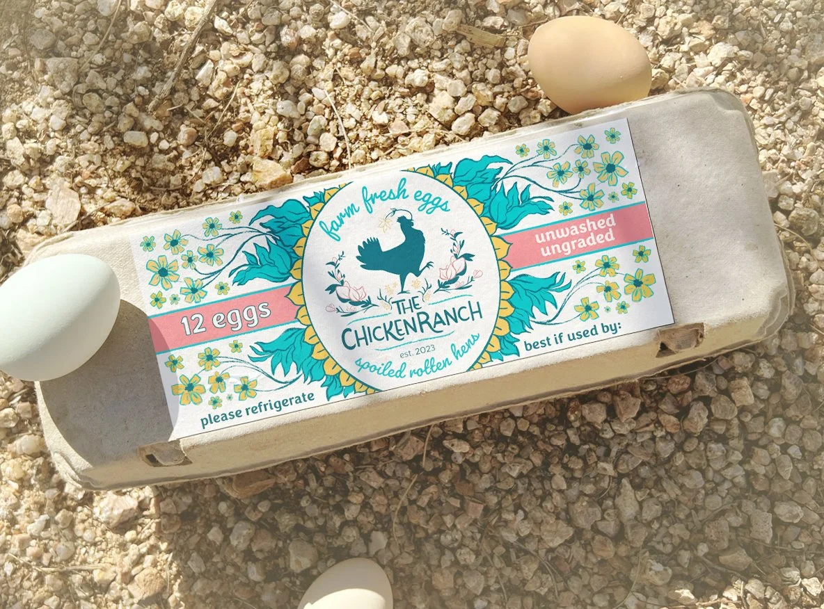 The Chicken Ranch  Egg Carton Packaging Design
