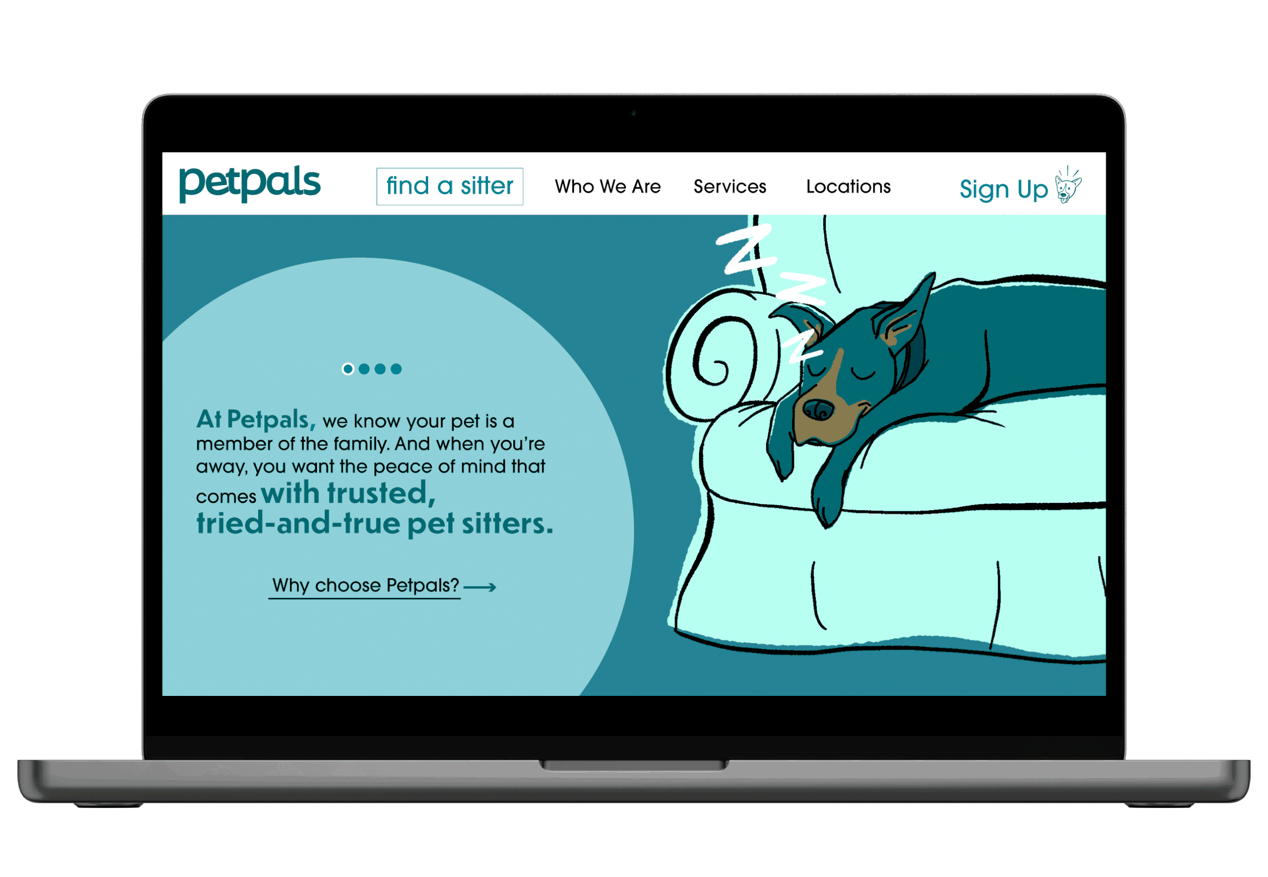 Pet sitting website design