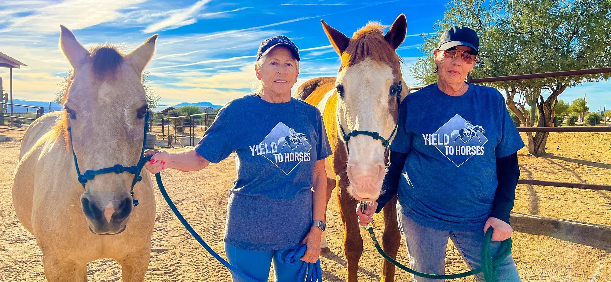 Yield To Horses Inverted T-shirt Design with Horse Owners in Arizona