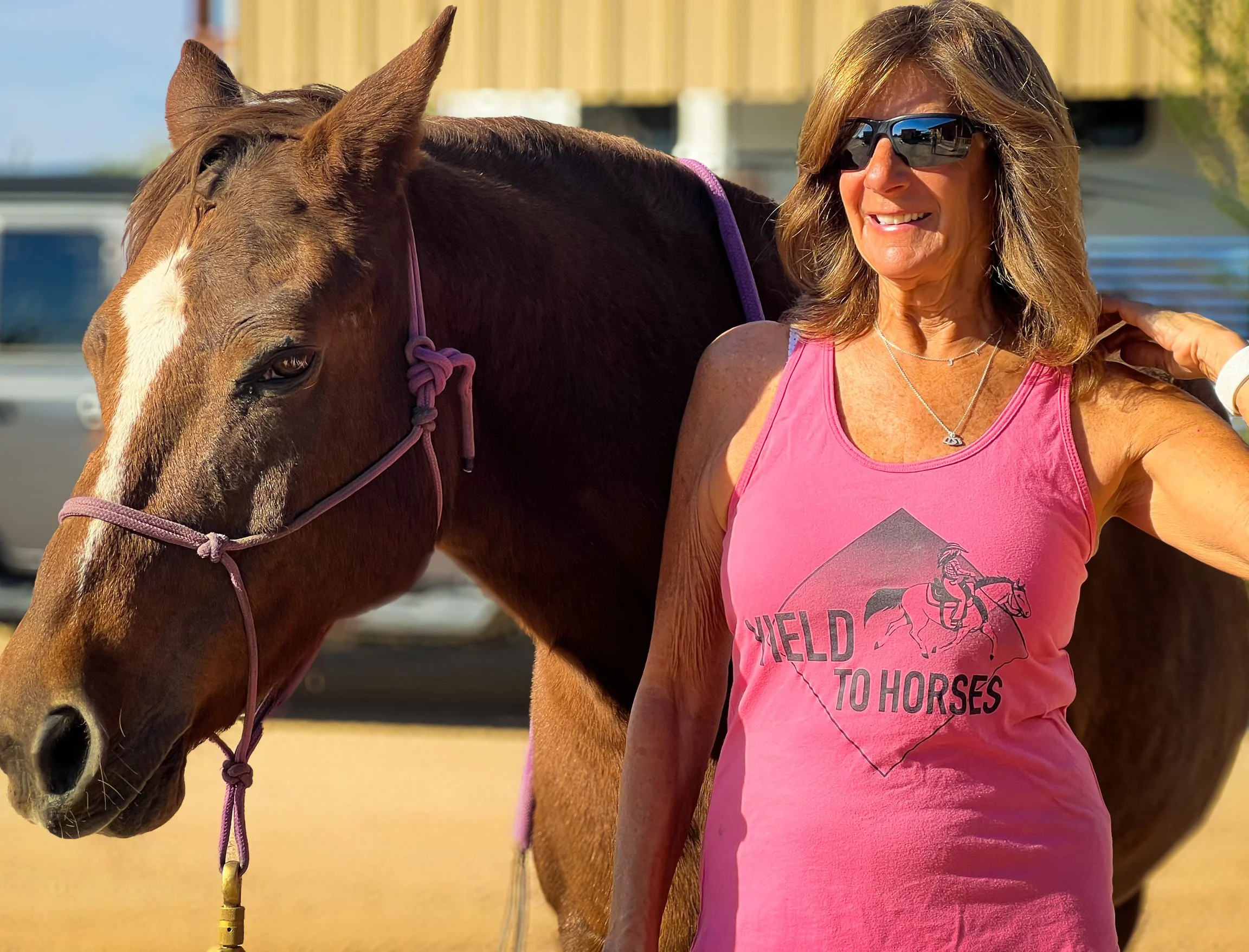 Equestrian Pink T-shirt Logo Design