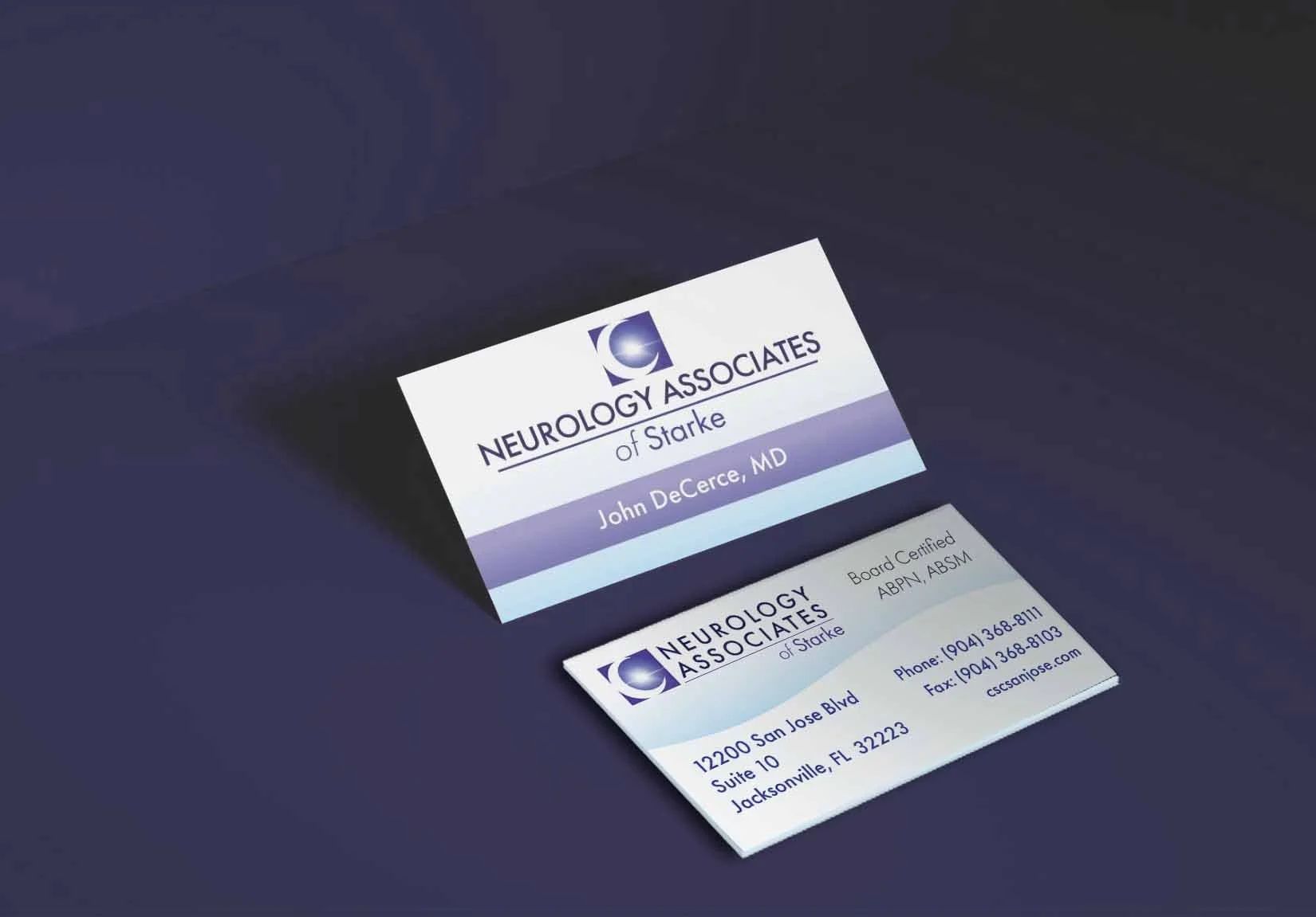 healthcare logo and branding business cards