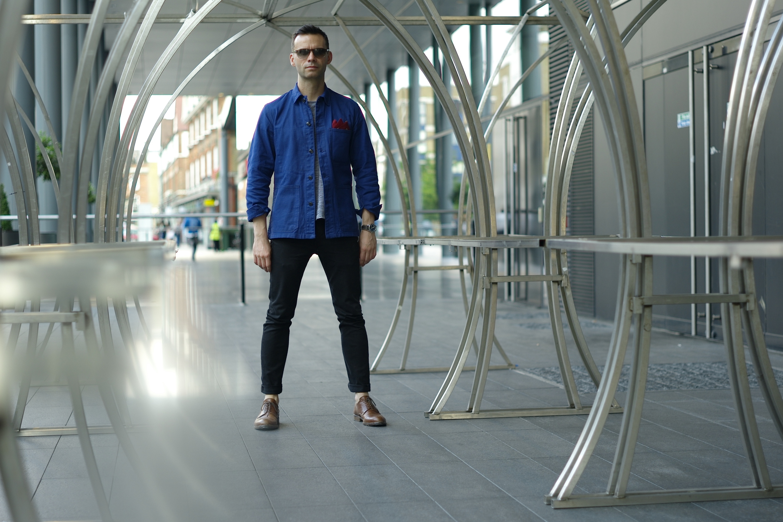 french denim work jacket