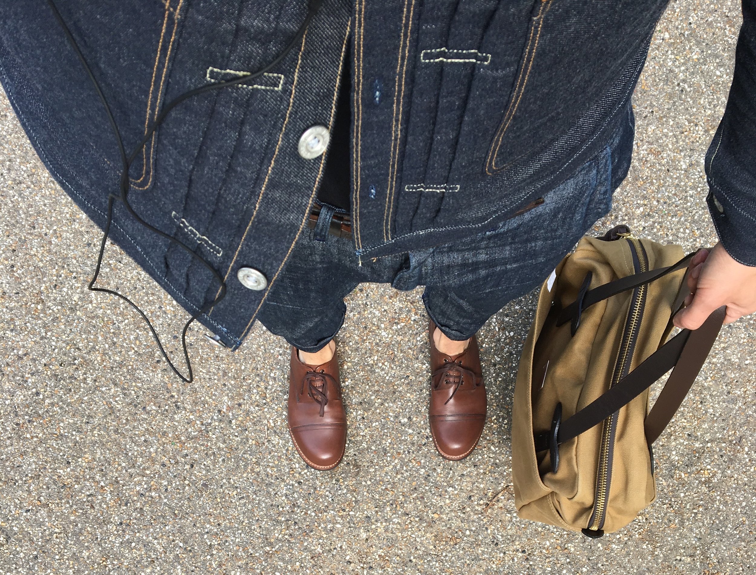 Casual snob - Denim and Filson tote bag.jpg