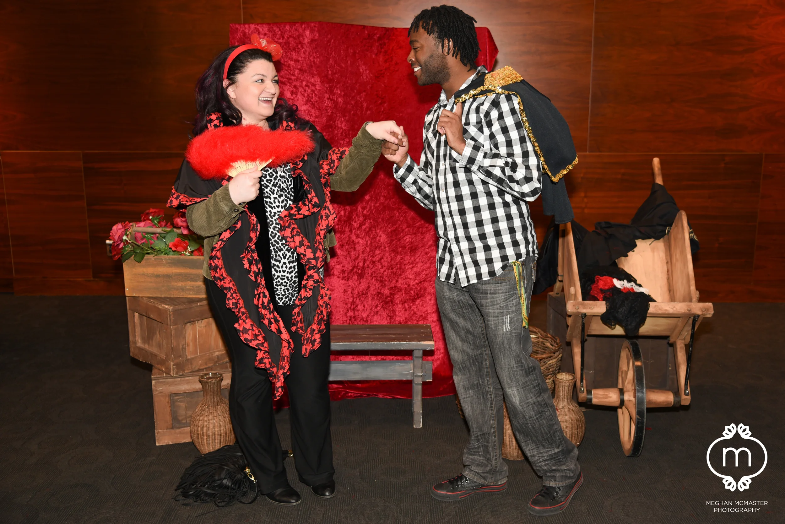 A Spanish themed photobooth at the Calgary Opera's Carmen .