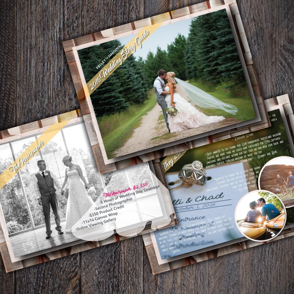 wedding price guide booklet