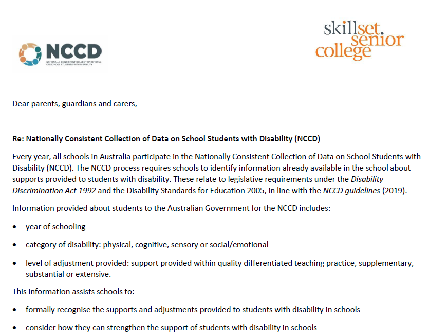 Please click to download NCCD collection information