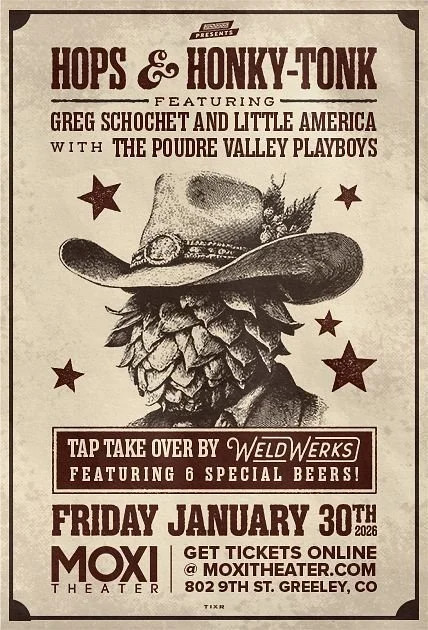 Greg Schochet &amp; Little America w/The Poudre Valley Playboys - Moxi Theater, Greeley