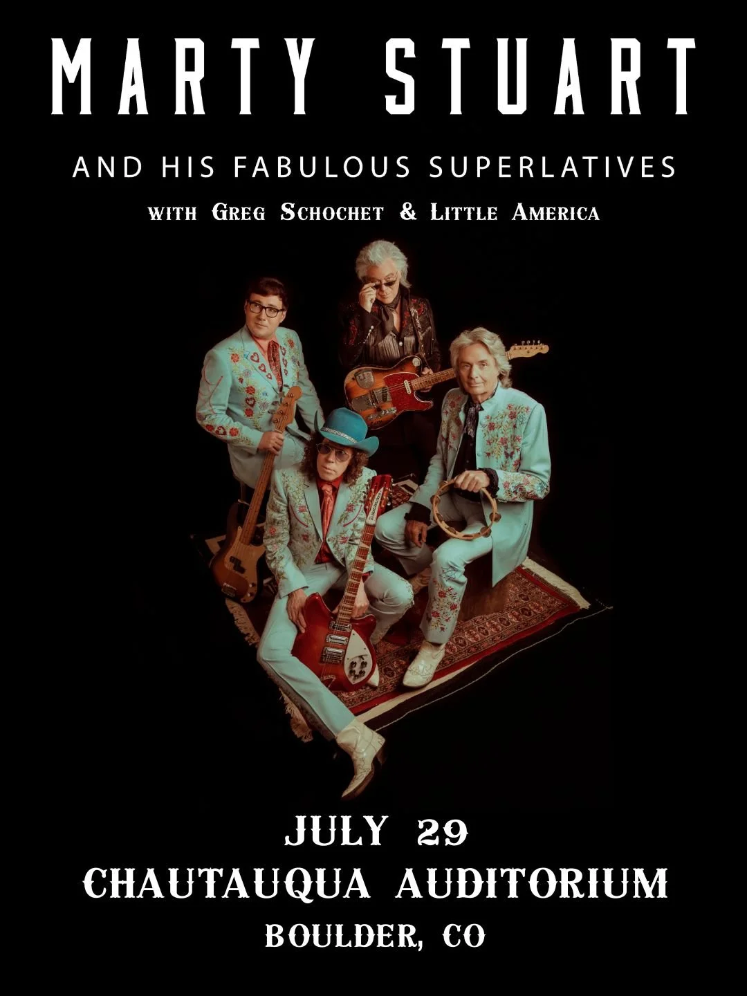 Greg Schochet &amp; Little America Trio - Chautauqua Auditorium, opening for Marty Stuart &amp; His Fabulous Superlatives