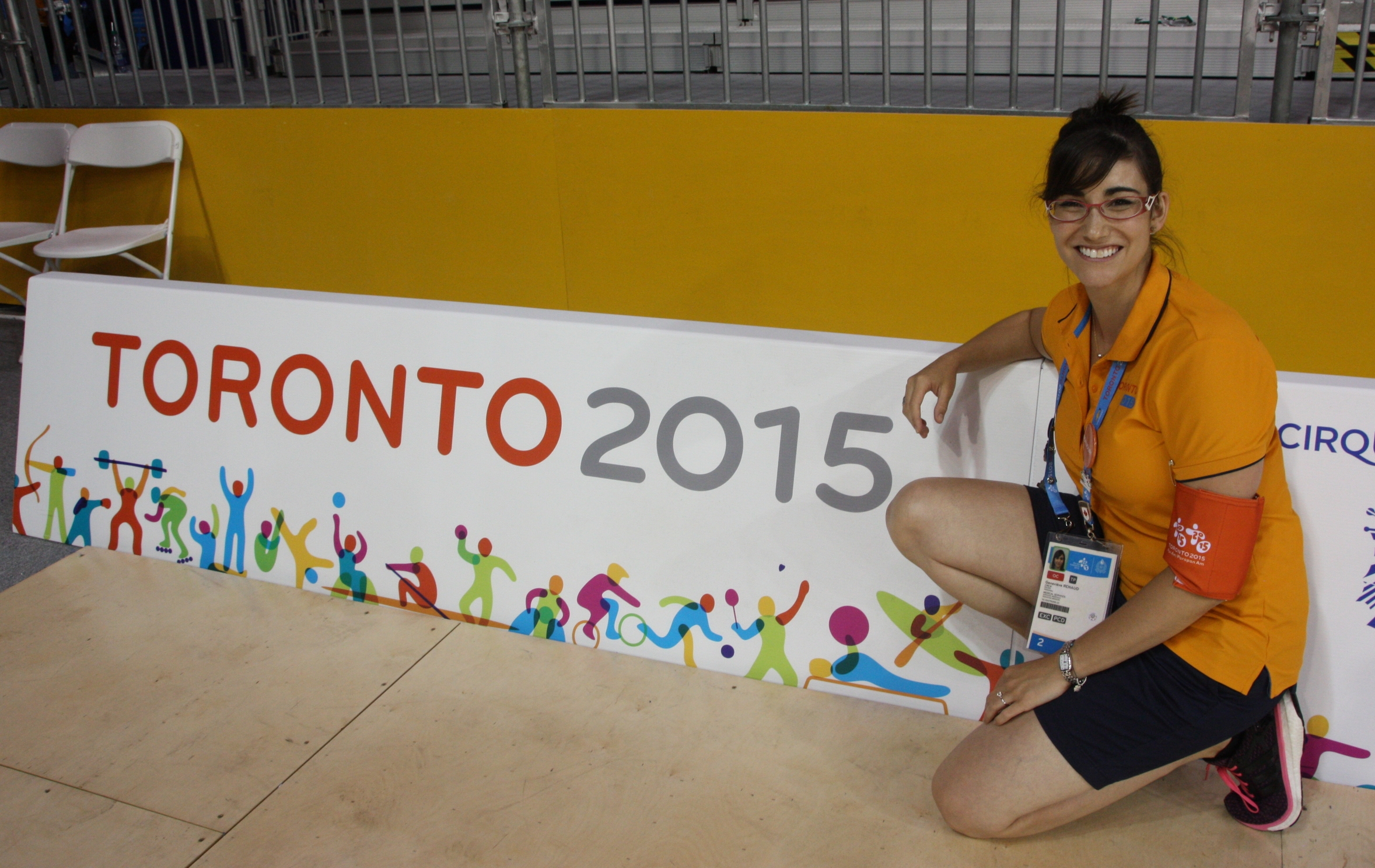 Working the Roller Figure Skating event at the 2015 PanAm Games in Toronto, ON.