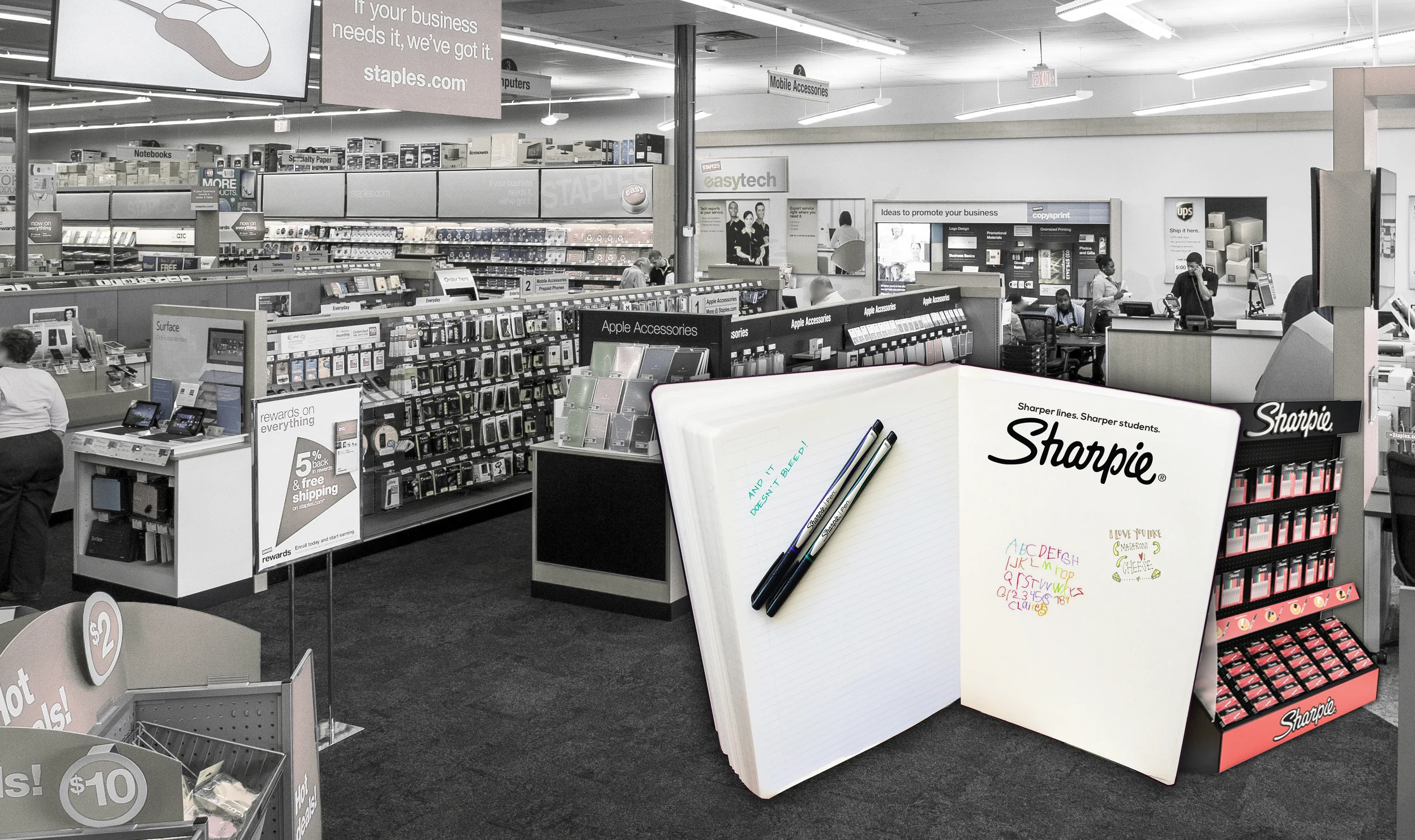 GUERRILLA: GIANT IN-STORE NOTEBOOK