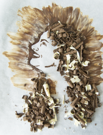 SELF PORTRAIT... out of chocolate, no rationale required.