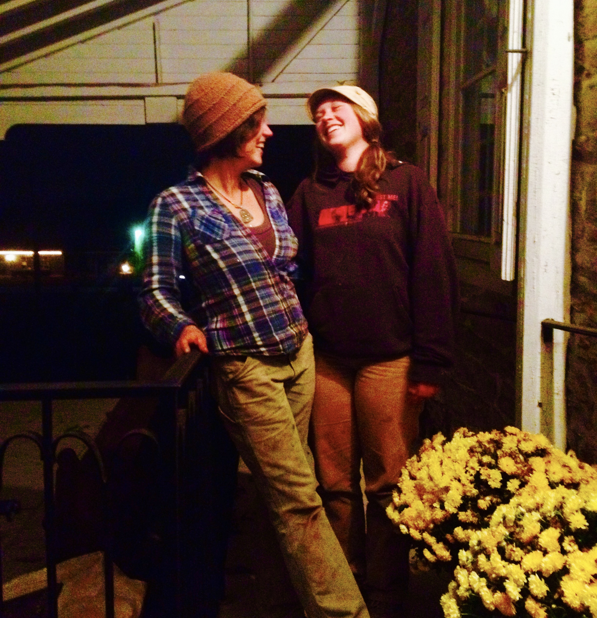 Malaika and I, circa November 2014. This was our last CSA pickup as a team after farming together for 3 years. Always plenty of silliness... then I went home and bawled my eyes out.