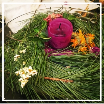The altar at our Winter Solstice gathering