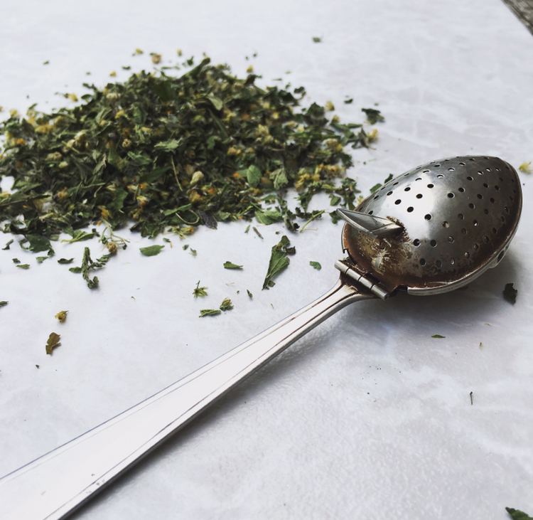 This infusing spoon, once my grandmother's, is my most treasured family heirloom.