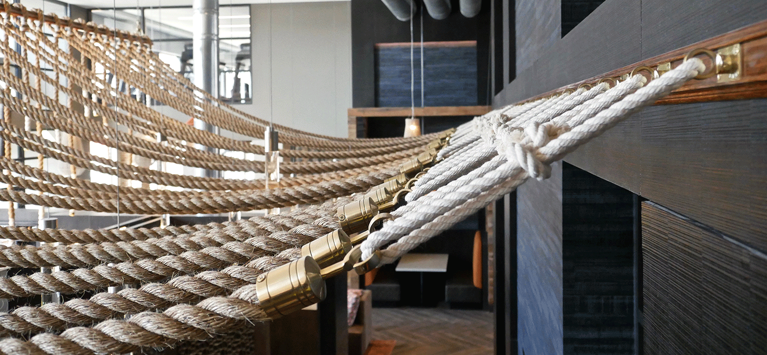 Rope Ceiling Light Canopy