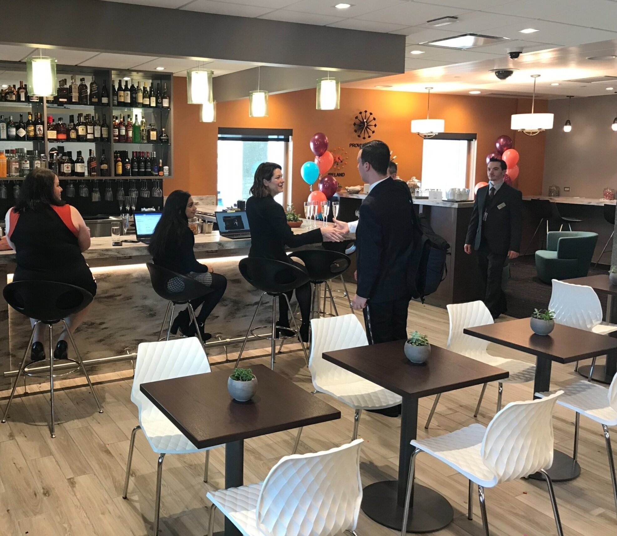 Bar and dining area