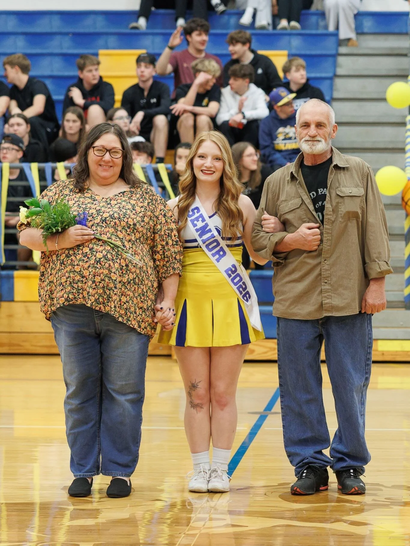 Tonight we celebrated the BHS Senior basketball players and cheerleaders! Congratulations to all of you on your hard work and accomplishments! 💙💛 #classof2026 #bolivarmo #bomo #senioryear