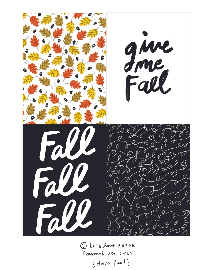 LifeLovePaper | Fall Freebie