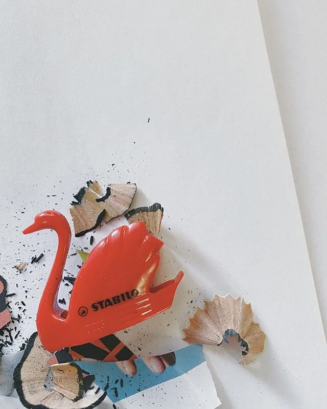 Was able to purchase a handful of art supplies here before everything shut down. This @stabilo pencil sharpener was one of them along with a couple of sketch books. I wish I would have brought some travel paints but I made do with a huge magazine filled with various colors that I cut up to create images. I’ll post it as soon as I finish. Hope you all are doing well, & mamas are staying sane 🙂 thinking about all of our service/healthcare/anyone not privileged enough or simply do not have the choice of staying home friends & family who are doing their best in our current situation. ✌️