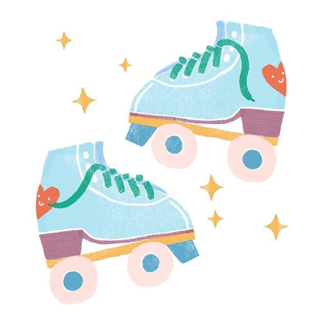 This close to buying a pair of roller skates. 🙂✌🏼#rollerskating #illustration