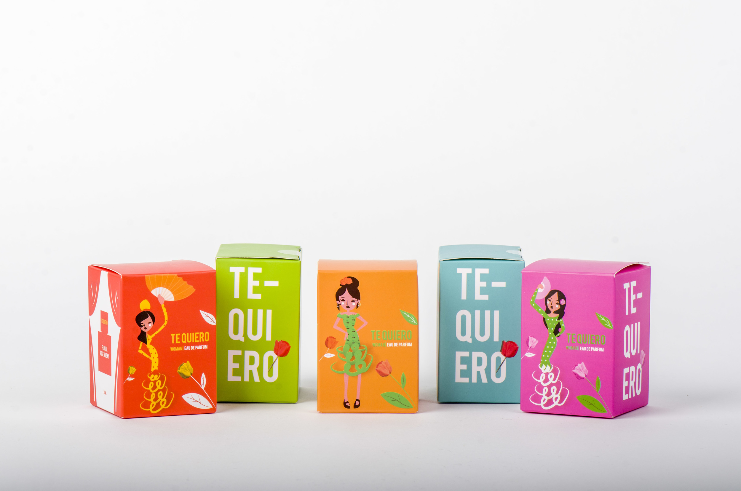 Te Quiero Perfume Packaging/ Illustration