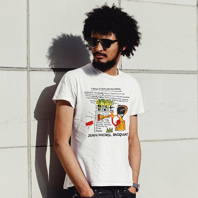 Another tee from my Etsy... #Basquiat collage! He's my favorite painter. π