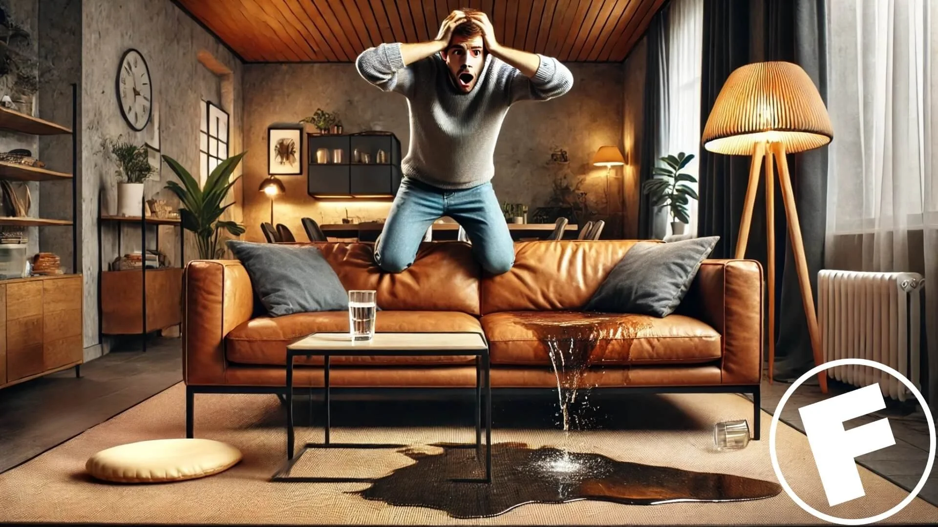 Que faire lorsque le cuir est mouillé ?