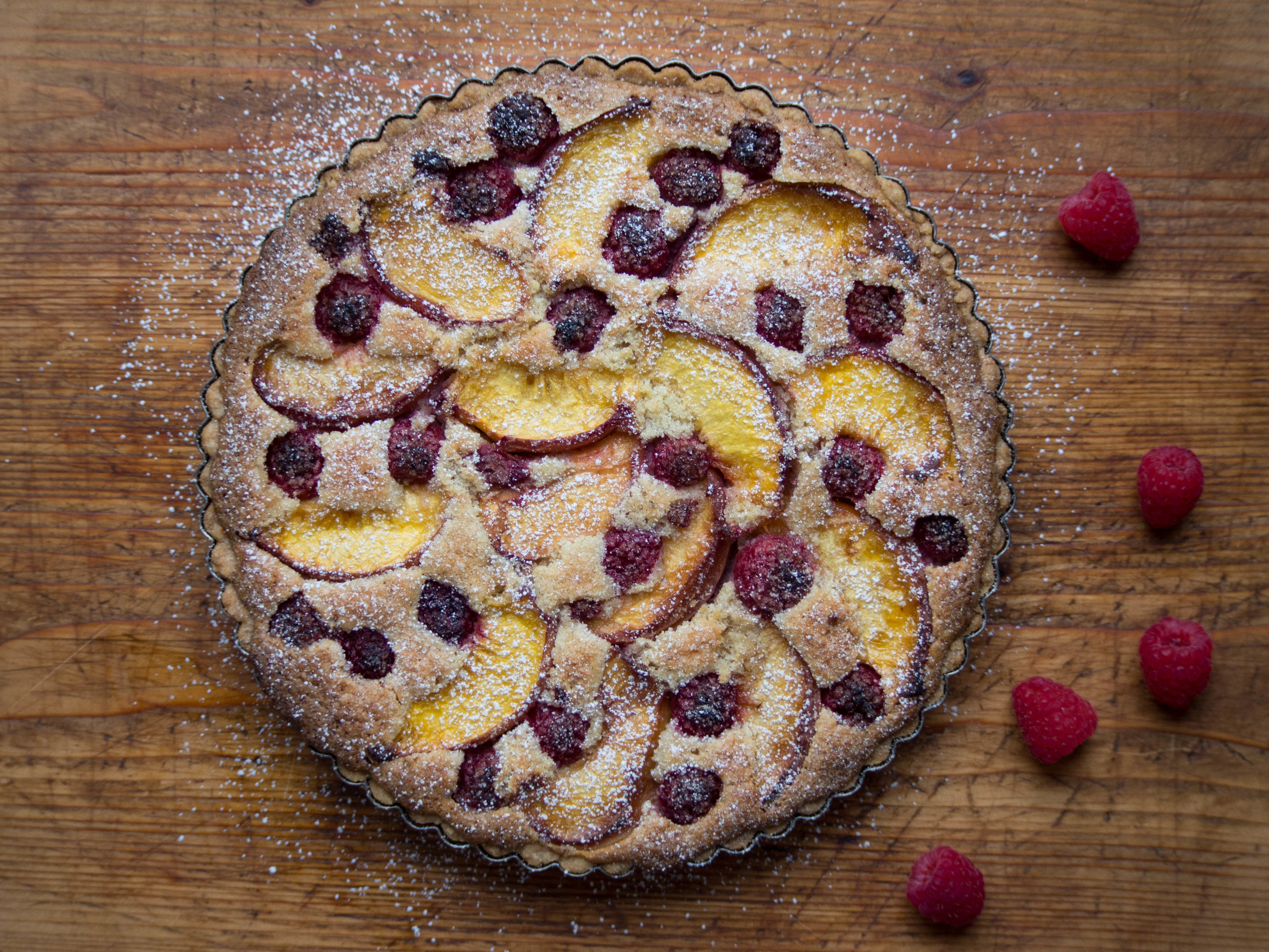 Peach & Raspberry Tart