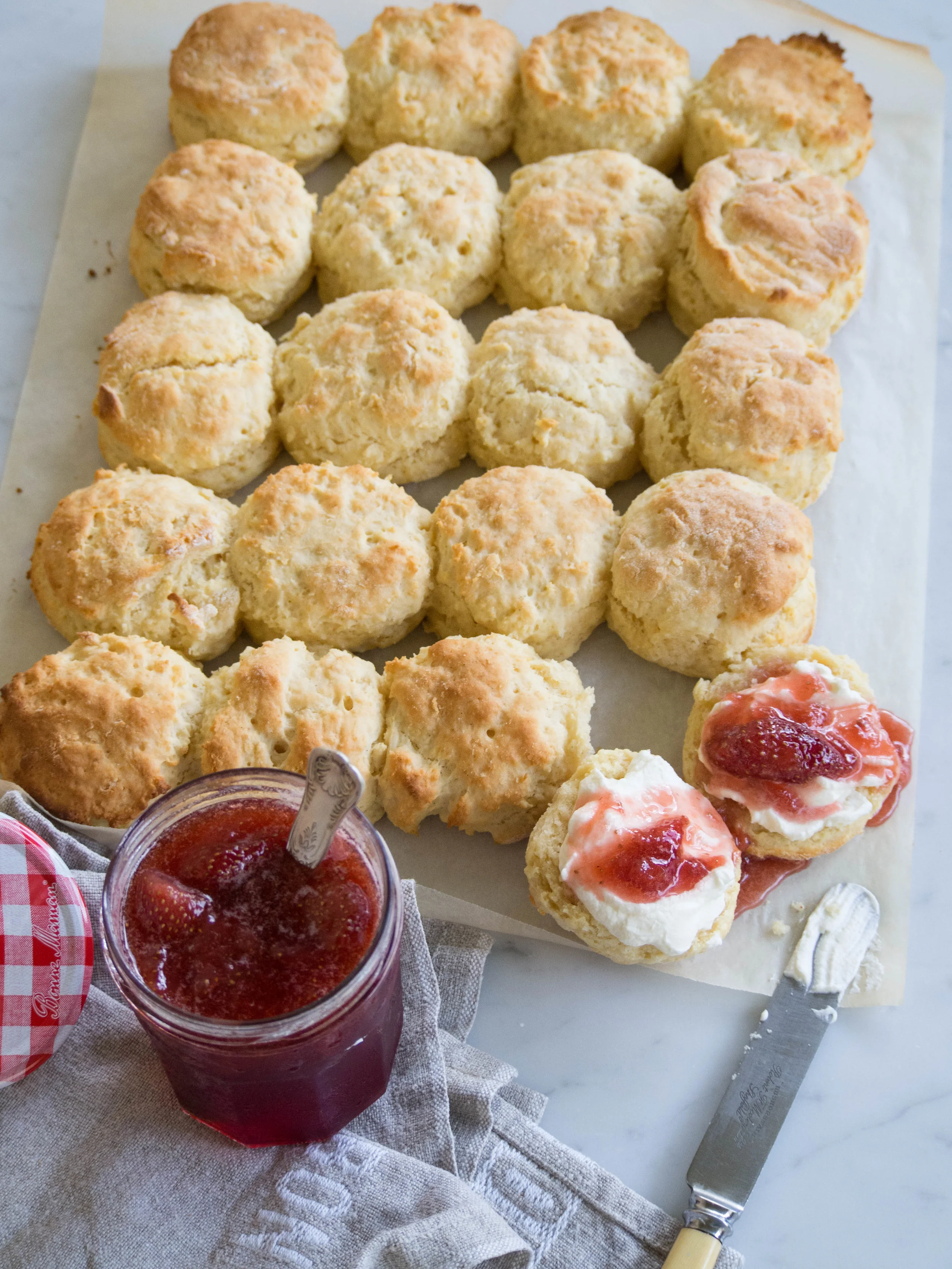 Vanilla Scones & Homemade Strawberry Jam — Kulinary Adventures of Kath