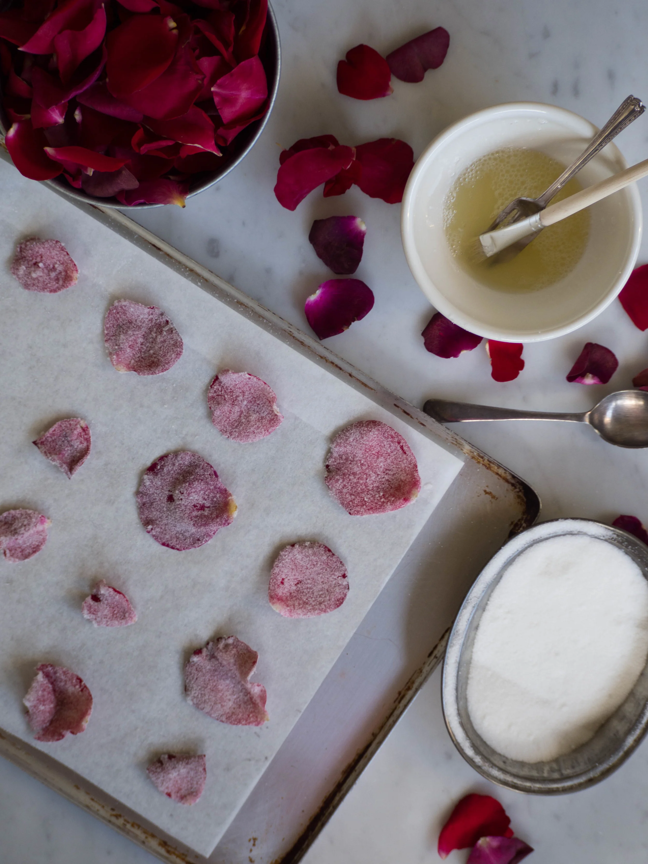 Fortnum & Mason’s Rose Biscuits Revisited + How to Make Crystallised