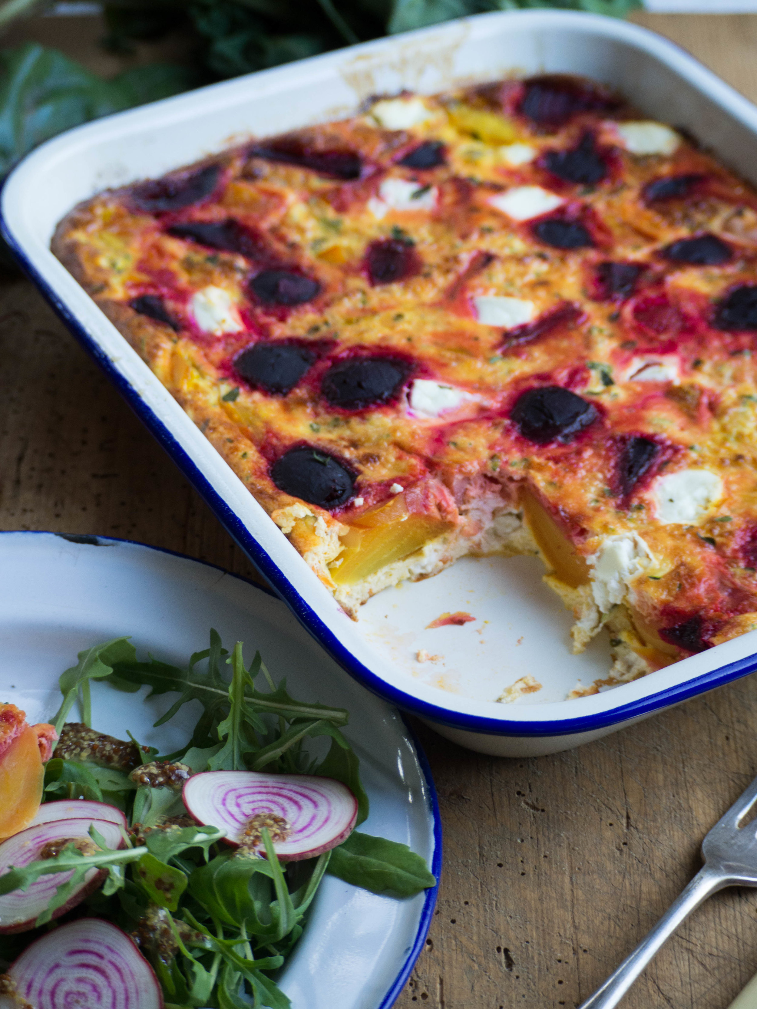 Beetroot, Goats Cheese & Thyme Frittata — Kulinary Adventures of Kath