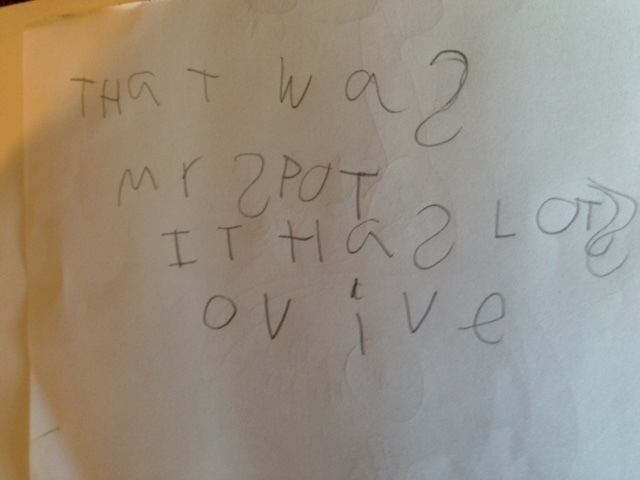 "That was my spot. It had a lot of ivy." The observation of one of Danielle's scientists.