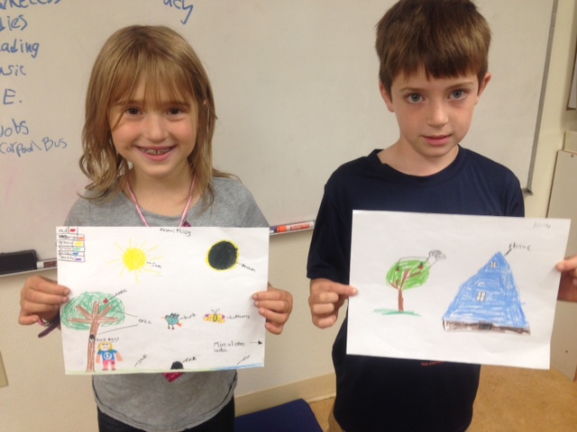 More Arbor students with the drawings they will send to Panama next week!