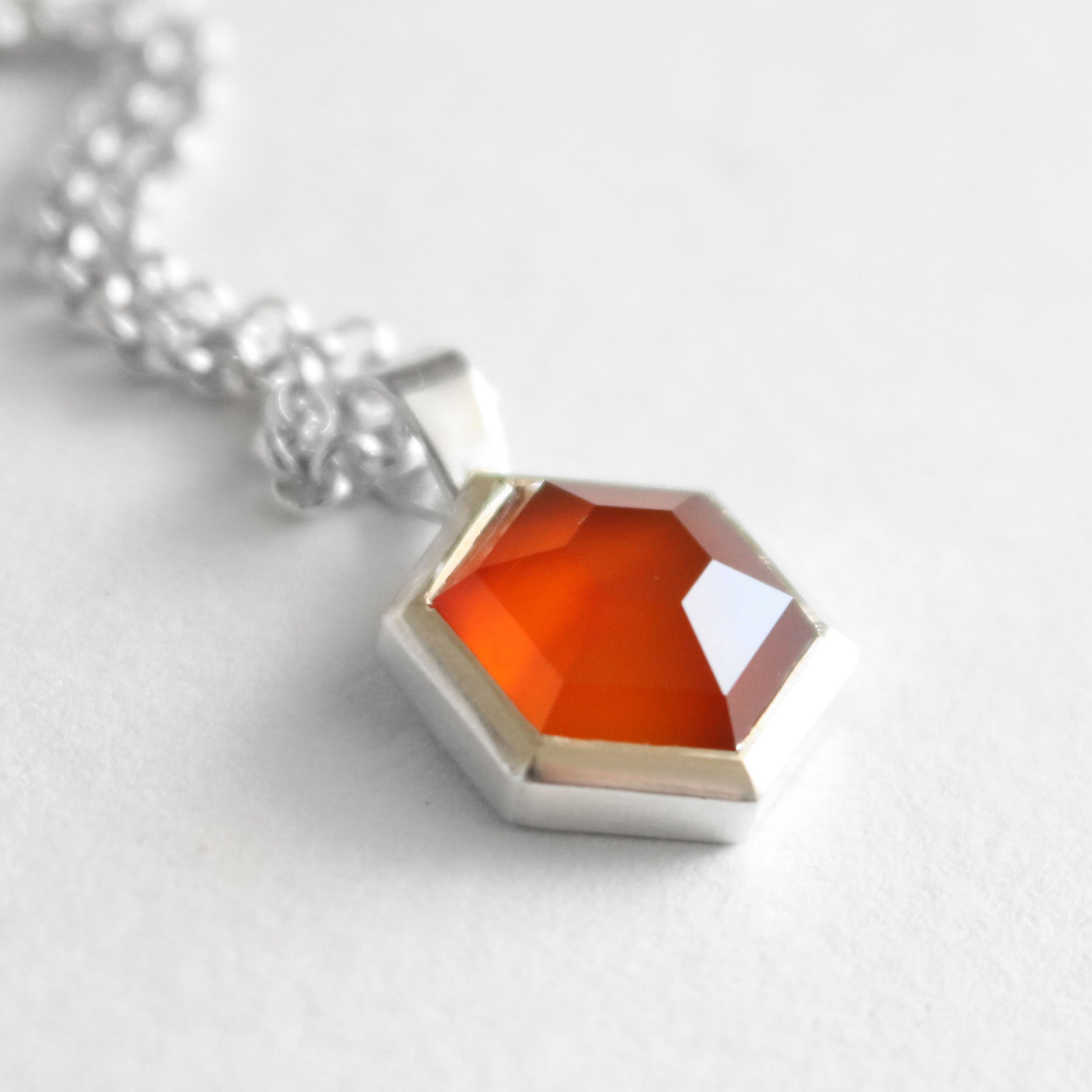 Silver, hexagon carnelian pendant 2026 2.jpg