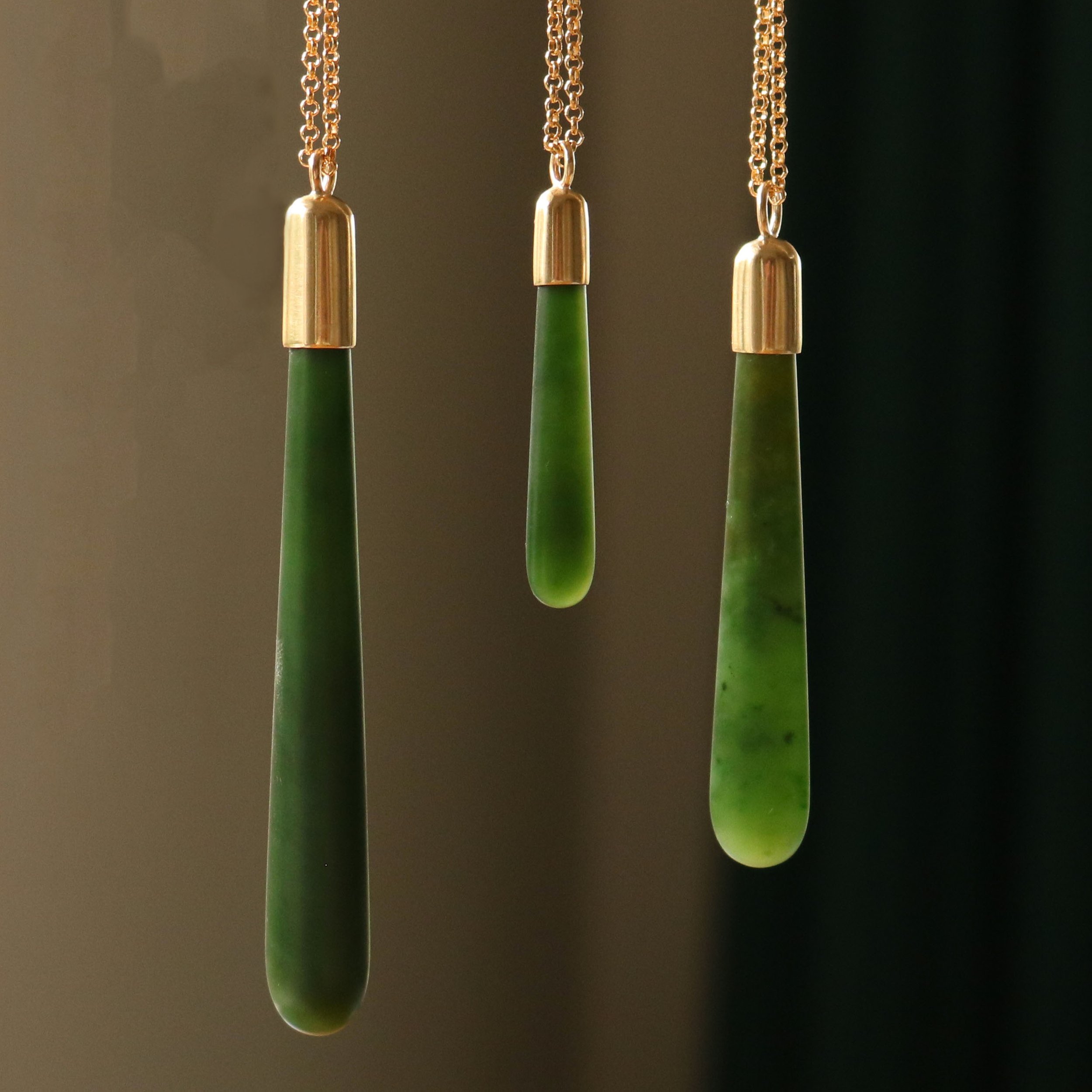 Gold roimata pendants group shot.jpg