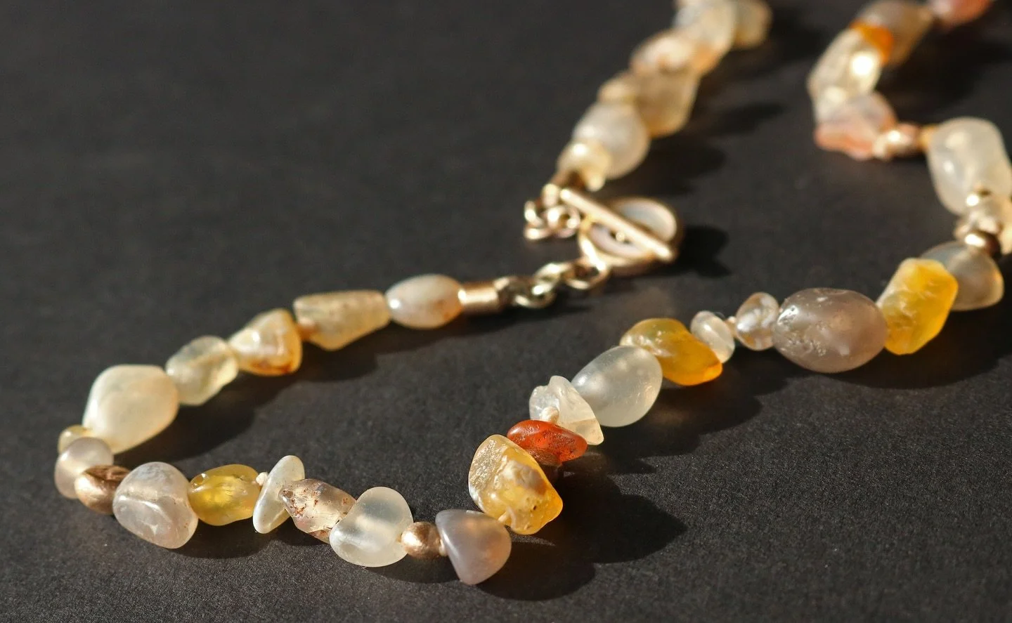This piece is special. 
It&rsquo;s currently on display at @masterworksnz as a part of a group show &lsquo;Iwa&rsquo;.

These are naturally ocean tumbled agates from Birdlings Flat in Ōtautahi. I collected these with my partner and now two little gir
