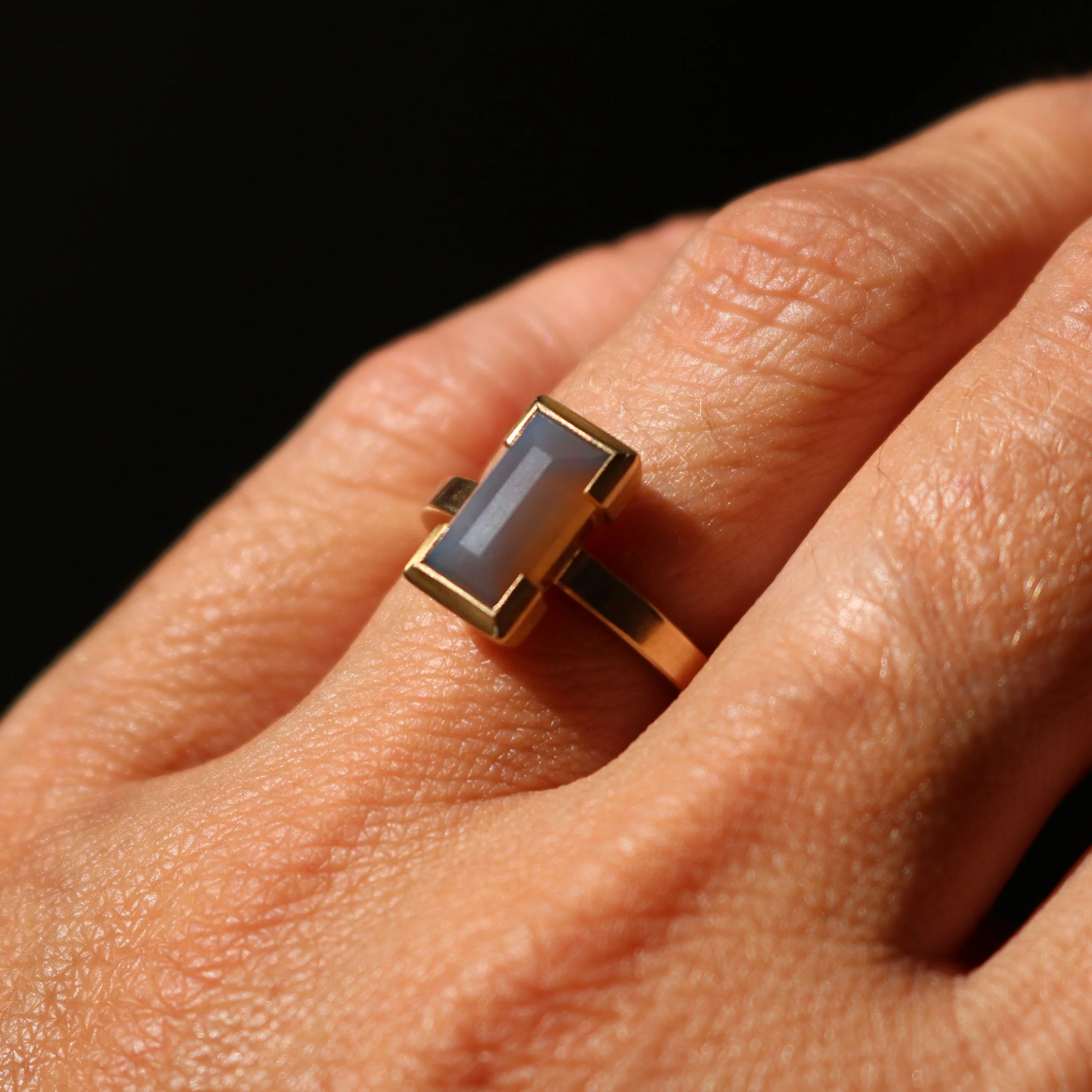 new zealand agate wedding ring
