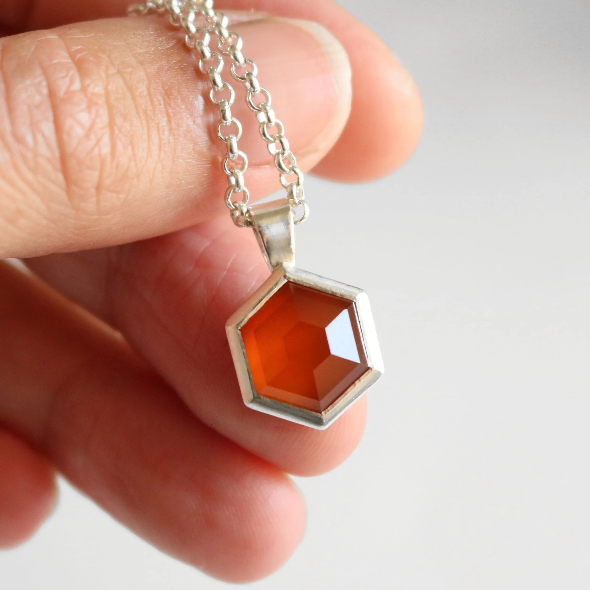 Silver, hexagon carnelian pendant 2026 4.jpg
