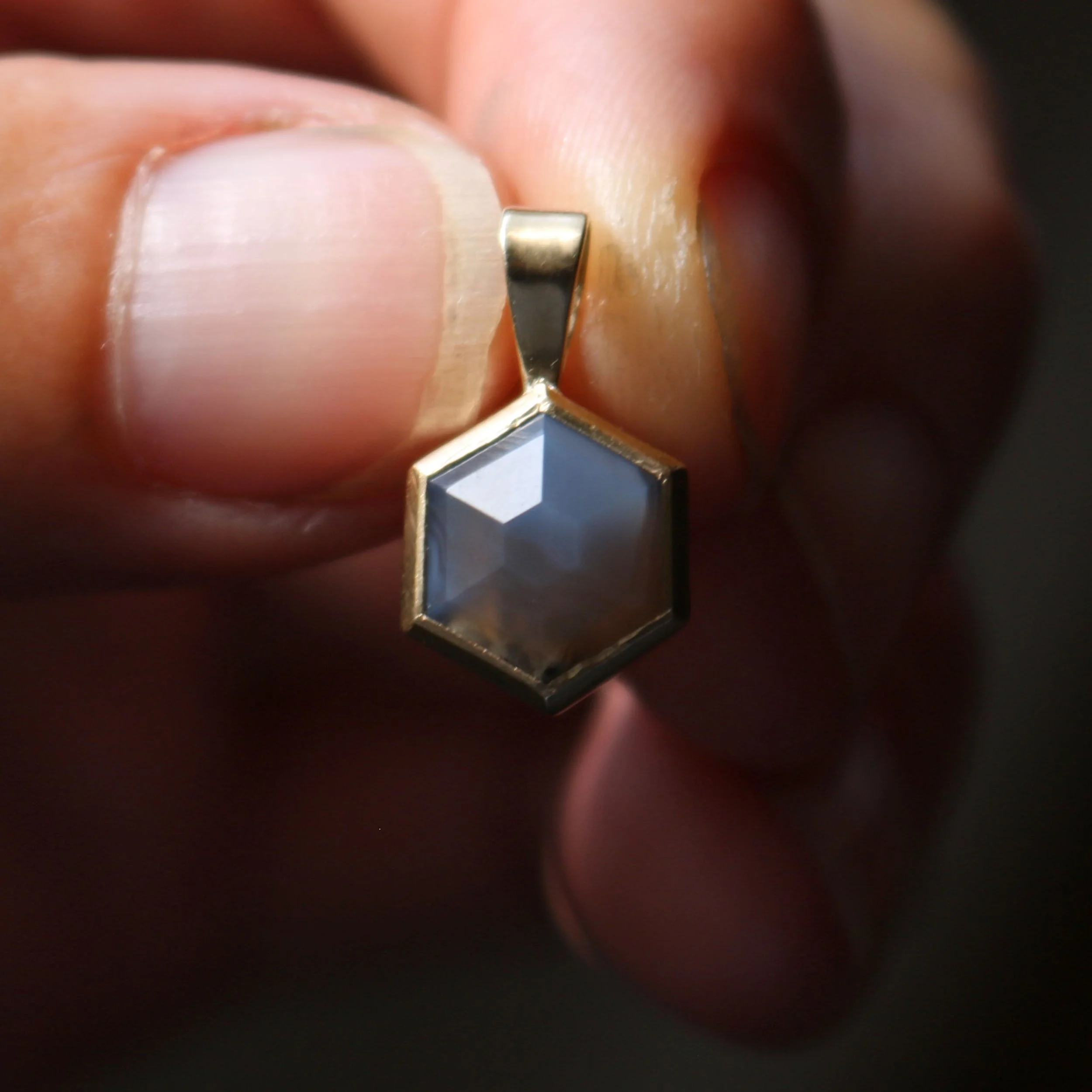 Hexagon agate gold pendant.jpg