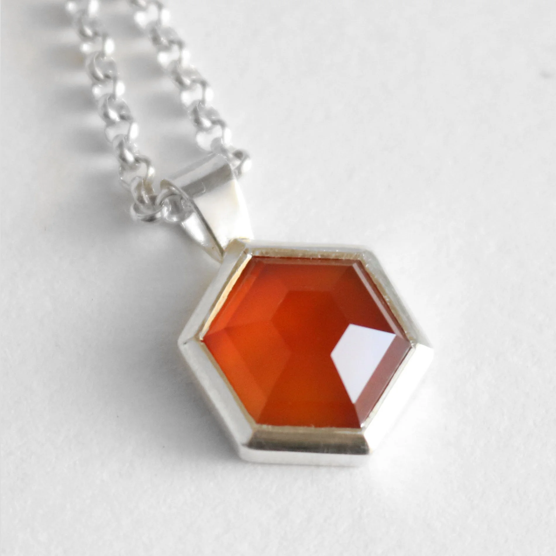 Silver, hexagon carnelian pendant 2026.jpg
