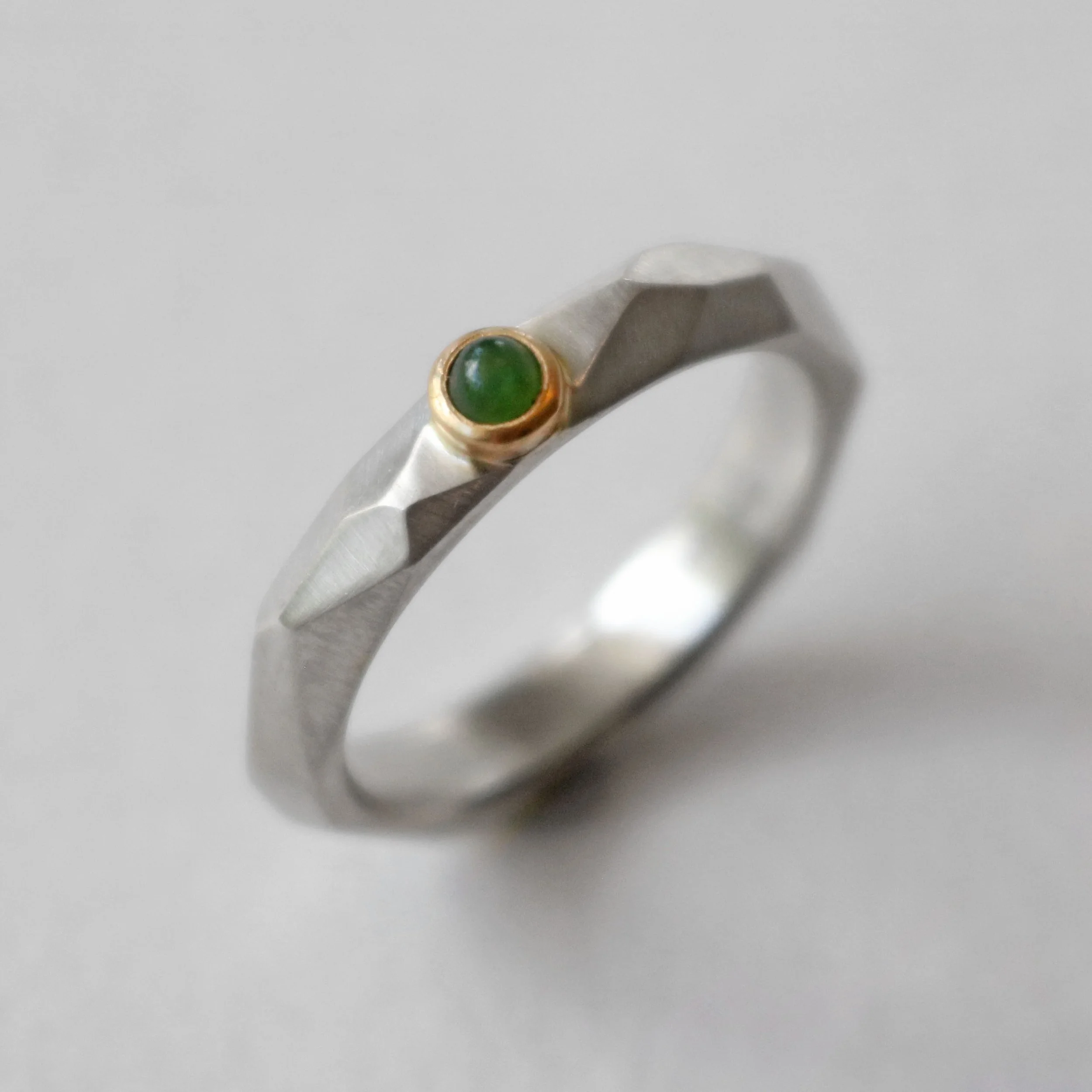 Irregular faceted silver Pounamu ring 4.jpg
