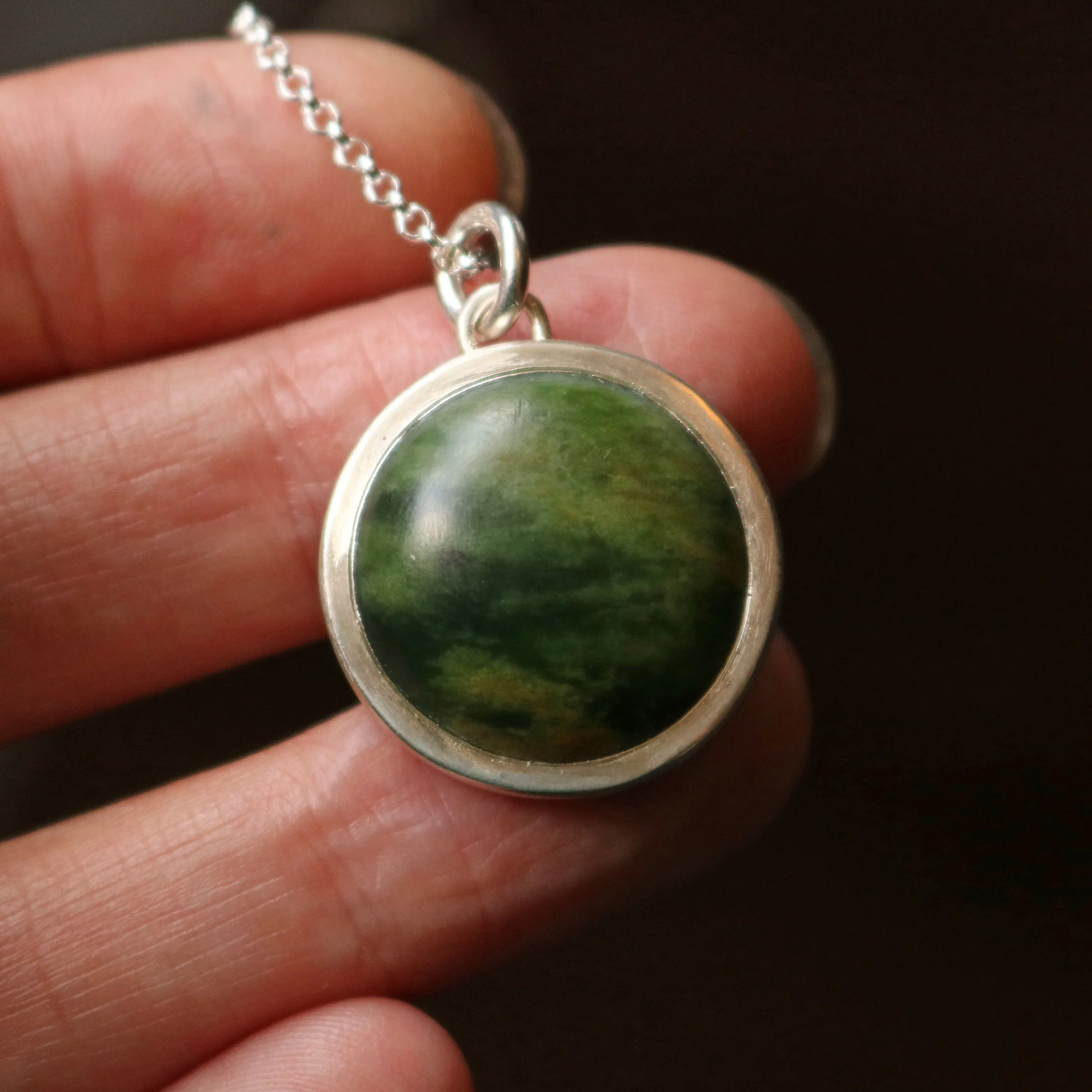 Marsden Pounamu silver round pendant 4.jpg