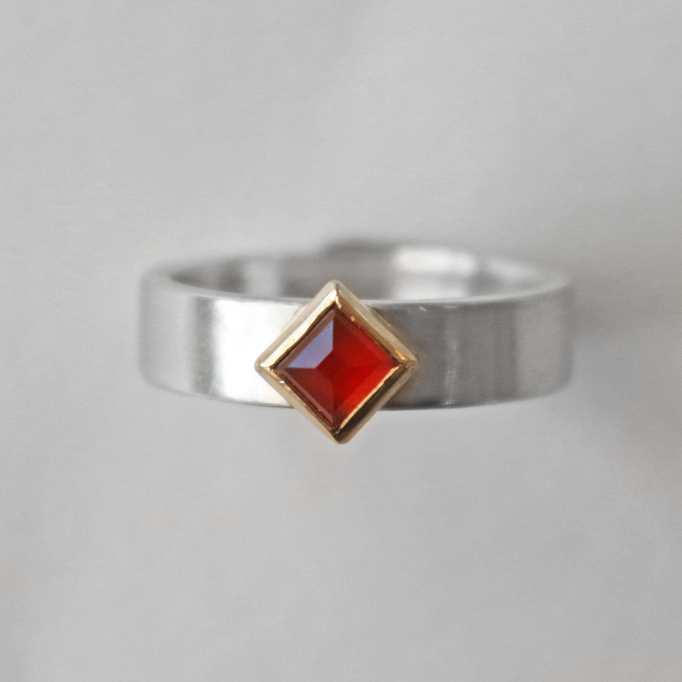 Red carnelian diamond silver ring 5.jpg