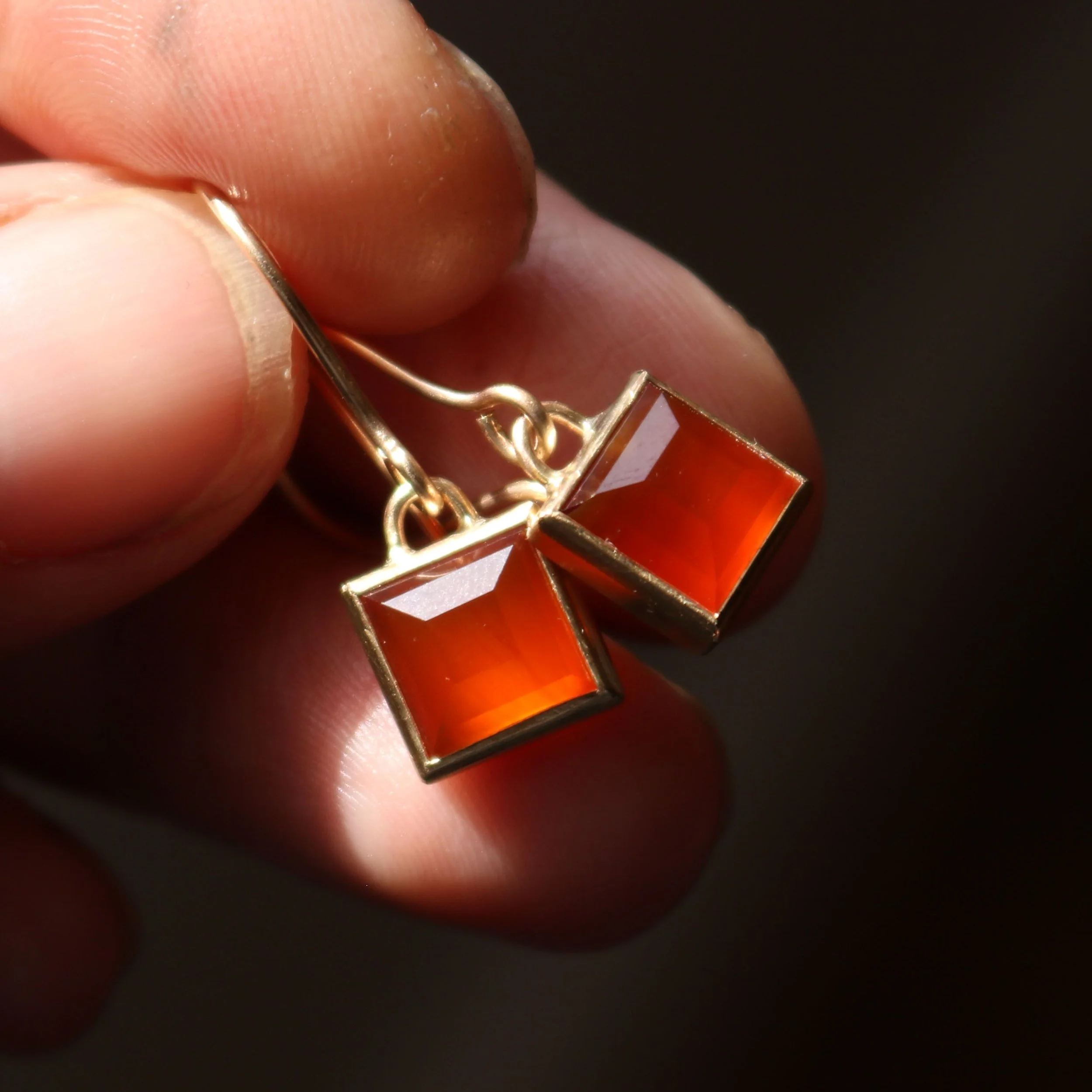 Carnelian square gold earrings.jpg