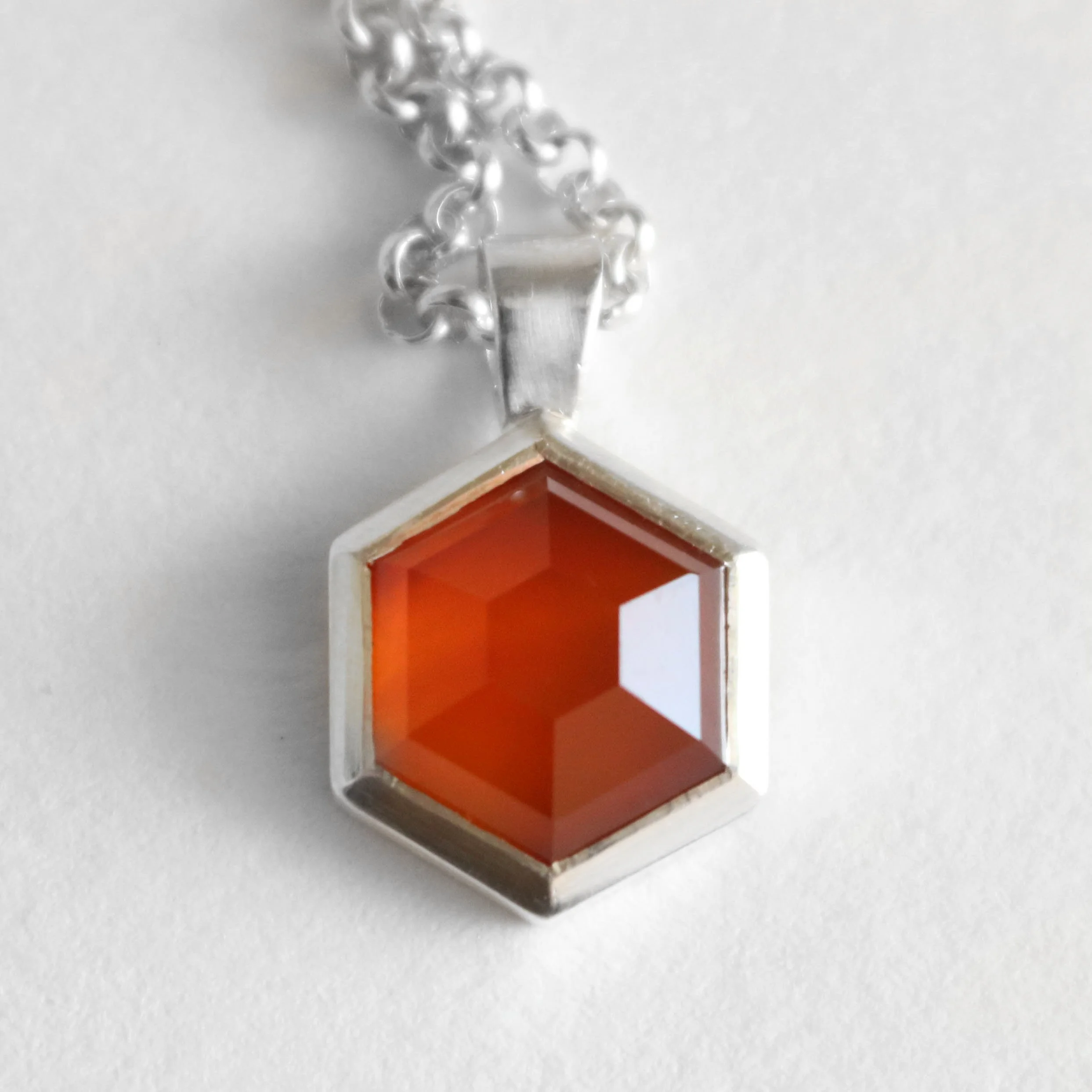 Silver, hexagon carnelian pendant 2026 3.jpg